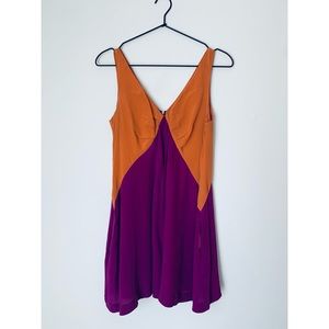 Vintage Twelve Magenta & Orange Shift Dress
